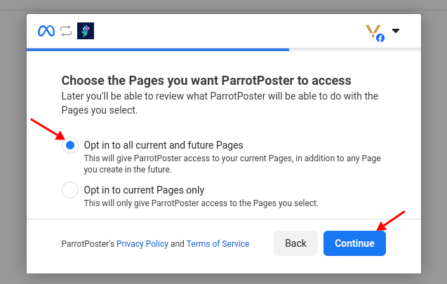 Selecting pages