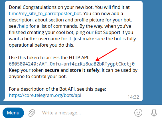 Bot created