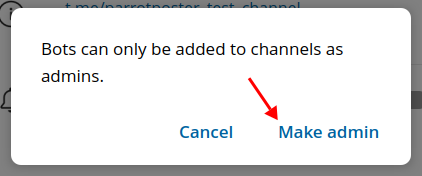 Confirming admin role