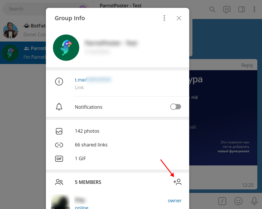 Group info